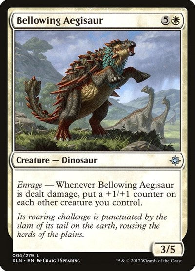 Bellowing Aegisaur (XLN) #4 Uncommon (Lightly Played) Ixalan Magic: The Gathering: 2017