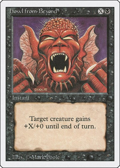 Howl from Beyond (3ED) #114 Common (Heavily Played) Revised Edition Magic: 1994
