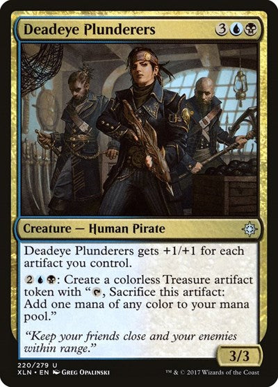 Deadeye Plunderers (XLN) #220 Uncommon (Lightly Played) Ixalan Magic: The Gathering: 2017
