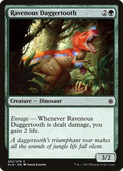 Ravenous Daggertooth (XLN) #202 Common (Lightly Played) Ixalan Magic: The Gathering: 2017