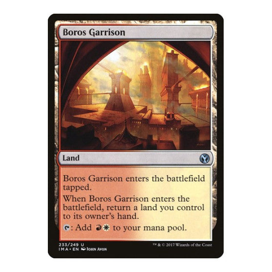 Boros Garrison (IMA) #233 Uncommon (Lightly Played) Iconic Masters Magic: The Gathering: 2017