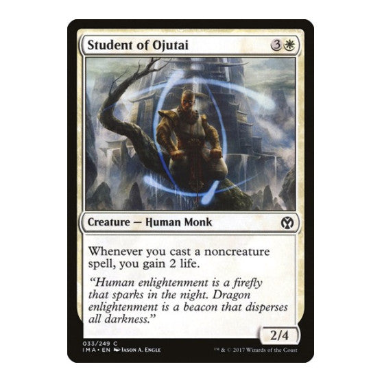 Student of Ojutai (IMA) #33 Common (Lightly Played) Iconic Masters Magic: The Gathering: 2017