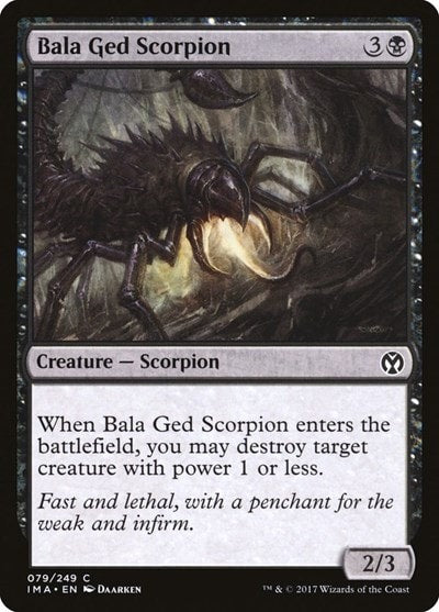 Bala Ged Scorpion (IMA) #79 Common (Lightly Played) Iconic Masters Magic: The Gathering: 2017