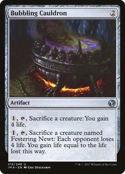 Bubbling Cauldron (IMA) #213 Uncommon (Near Mint) Iconic Masters Magic: The Gathering: 2017