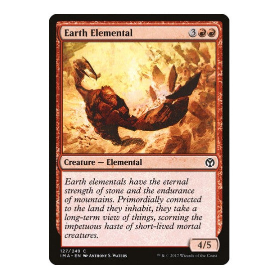 Earth Elemental (IMA) #127 Common (Lightly Played) Iconic Masters Magic: The Gathering: 2017