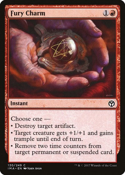 Fury Charm (IMA) #130 Common (Near Mint) Iconic Masters Magic: The Gathering: 2017