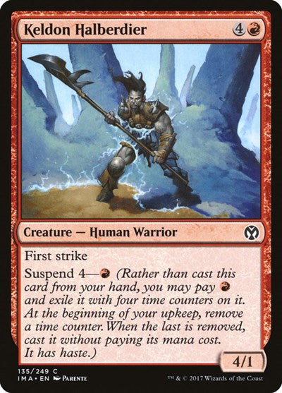 Keldon Halberdier (IMA) #135 Common (Lightly Played) Iconic Masters Magic: The Gathering: 2017