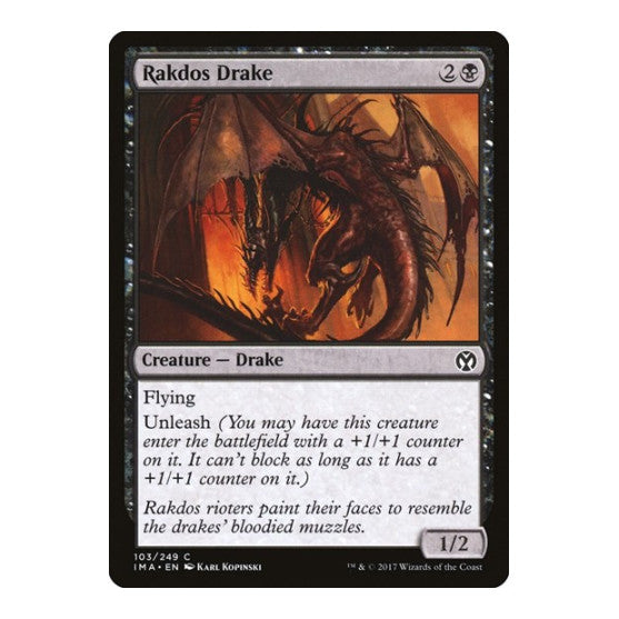 Rakdos Drake (IMA) #103 Common (Lightly Played) Iconic Masters Magic: The Gathering: 2017