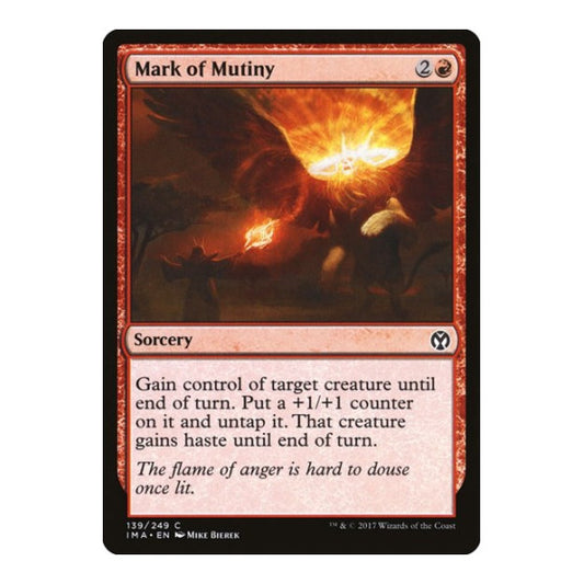 Mark of Mutiny (IMA) #139 Common (Lightly Played) Iconic Masters Magic: The Gathering: 2017
