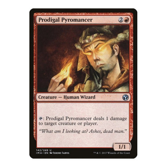 Prodigal Pyromancer (IMA) #142 Uncommon (Moderately Played) Iconic Masters Magic: The Gathering: 2017