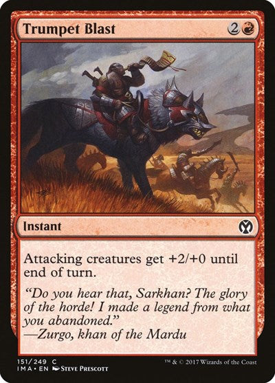 Trumpet Blast (IMA) #151 Common Iconic Masters Magic: The Gathering: 2017