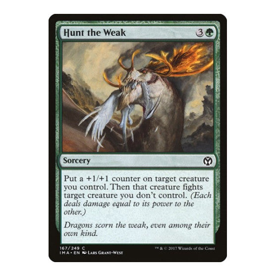 Hunt the Weak (IMA) #167 Common (Lightly Played) Iconic Masters Magic: The Gathering: 2017