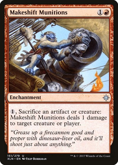 Makeshift Munitions (XLN) #151 Uncommon (Lightly Played) Ixalan Magic: The Gathering: 2017