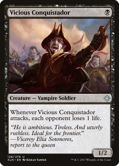 Vicious Conquistador (XLN) #128 Uncommon (Lightly Played) Ixalan Magic: The Gathering: 2017