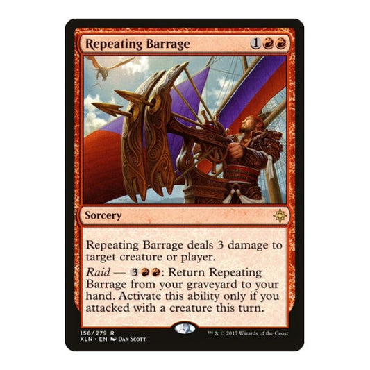 Repeating Barrage (XLN) #156 Rare (Lightly Played) Ixalan Magic: The Gathering: 2017