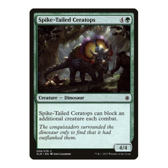 Spike-Tailed Ceratops (XLN) #209 Common (Lightly Played) Ixalan Magic: The Gathering: 2017