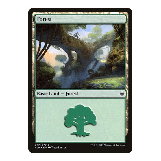 Forest 277 (XLN) #277 Land (Foil Lightly Played) Ixalan Magic: The Gathering: 2017