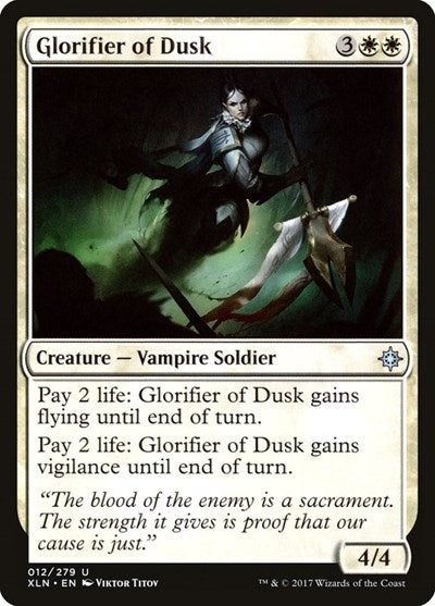 Glorifier of Dusk (XLN) #12 Uncommon (Lightly Played) Ixalan Magic: The Gathering: 2017