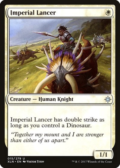 Imperial Lancer (XLN) #15 Uncommon (Lightly Played) Ixalan Magic: The Gathering: 2017