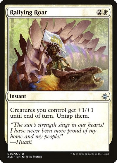 Rallying Roar (XLN) #30 Uncommon (Lightly Played) Ixalan Magic: The Gathering: 2017