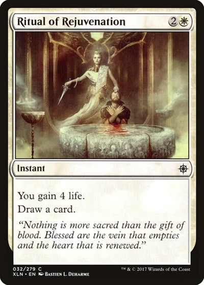 Ritual of Rejuvenation (XLN) #32 Common (Lightly Played) Ixalan Magic: The Gathering: 2017