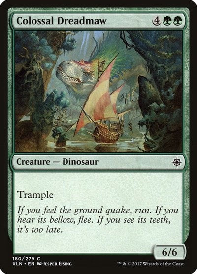 Colossal Dreadmaw (XLN) #180 Common (Lightly Played) Ixalan Magic: The Gathering: 2017
