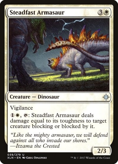 Steadfast Armasaur (XLN) #39 Uncommon (Lightly Played) Ixalan Magic: The Gathering: 2017