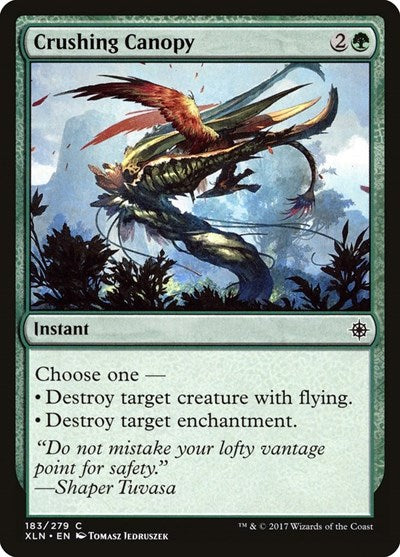 Crushing Canopy (XLN) #183 Common (Lightly Played) Ixalan Magic: The Gathering: 2017