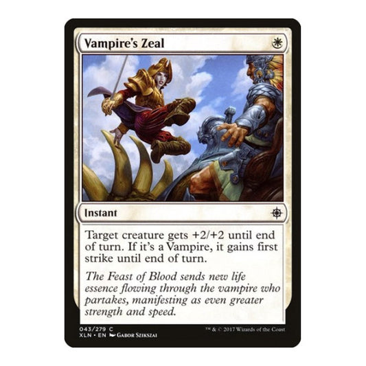 Vampire's Zeal (XLN) #43 Common (Lightly Played) Ixalan Magic: The Gathering: 2017