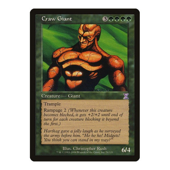 Craw Giant (TSB) #76 Special (Lightly Played) Timeshifted Magic: The Gathering: 2006