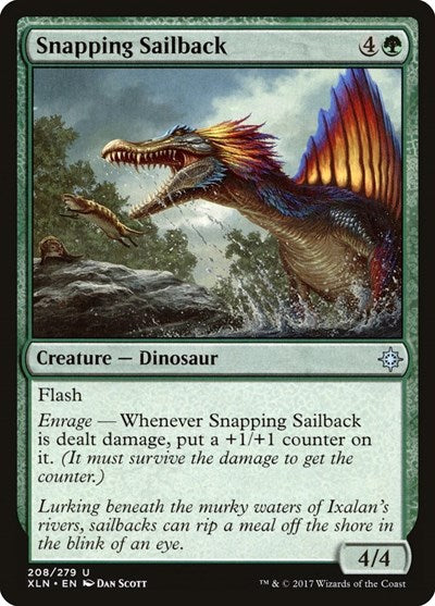 Snapping Sailback (XLN) #208 Uncommon (Lightly Played) Ixalan Magic: The Gathering: 2017