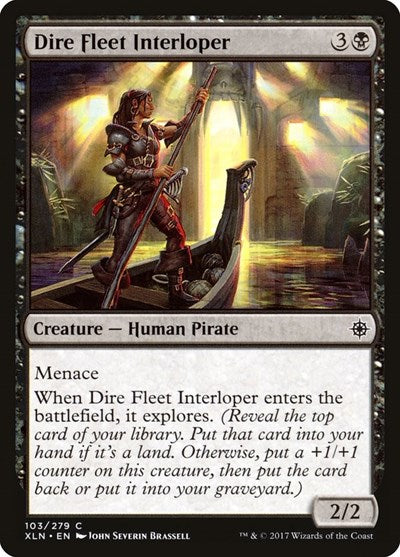 Dire Fleet Interloper (XLN) #103 Common (Lightly Played) Ixalan Magic: The Gathering: 2017