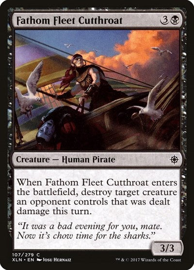 Fathom Fleet Cutthroat (XLN) #107 Common (Lightly Played) Ixalan Magic: The Gathering: 2017