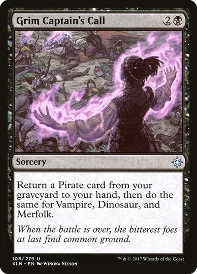 Grim Captains Call (XLN) #108 Uncommon (Lightly Played) Ixalan Magic: The Gathering: 2017