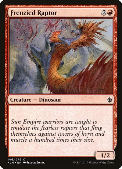 Frenzied Raptor (XLN) #146 Common (Lightly Played) Ixalan Magic: The Gathering: 2017