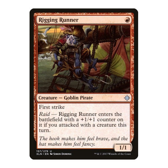 Rigging Runner (XLN) #157 Uncommon (Lightly Played) Ixalan Magic: The Gathering: 2017