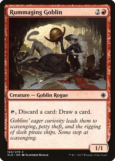 Rummaging Goblin (XLN) #160 Common (Lightly Played) Ixalan Magic: The Gathering: 2017