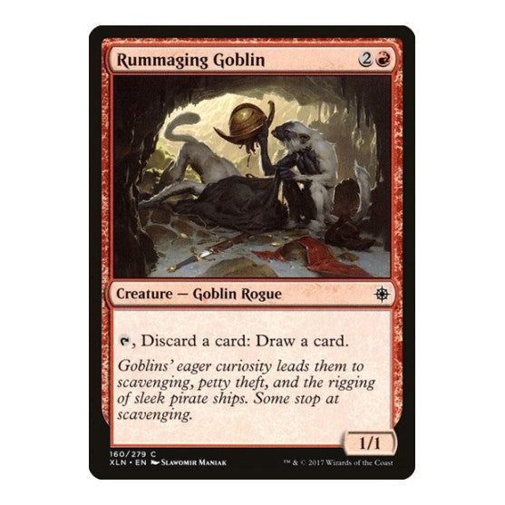 Rummaging Goblin (XLN) #160 Common (Lightly Played) Ixalan Magic: The Gathering: 2017