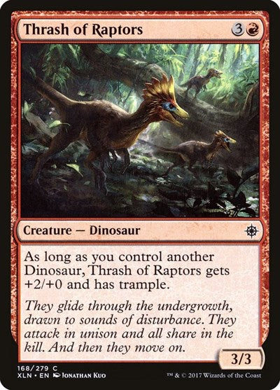 Thrash of Raptors (XLN) #168 Common (Lightly Played) Ixalan Magic: The Gathering: 2017