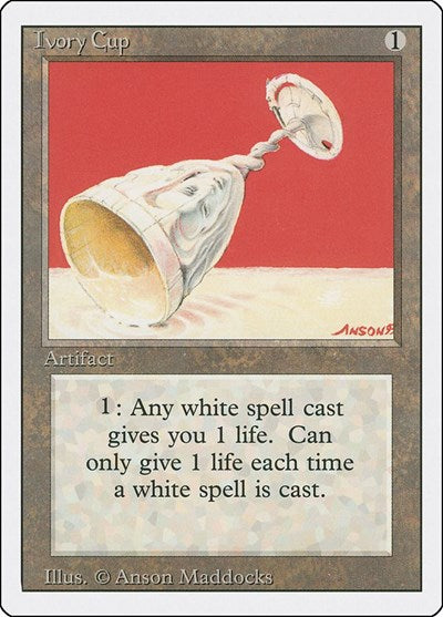 Ivory Cup (3ED) #253 Uncommon (Heavily Played) Revised Edition Magic: The Gathering: 1994