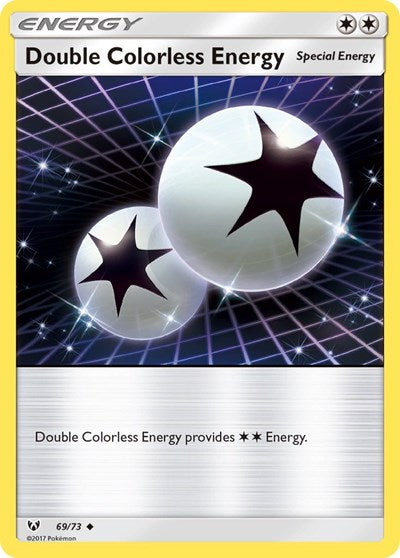 Double Colorless Energy (SHL) #69/73 Uncommon (Reverse Holofoil Moderately Played) Shining Legends Pokemon: 2017