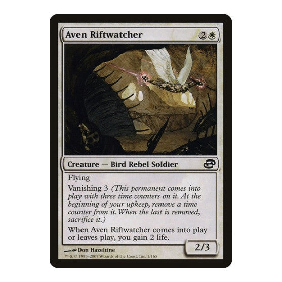 Aven Riftwatcher (PLC) #1 Common (Moderately Played) Planar Chaos Magic: The Gathering: 2007