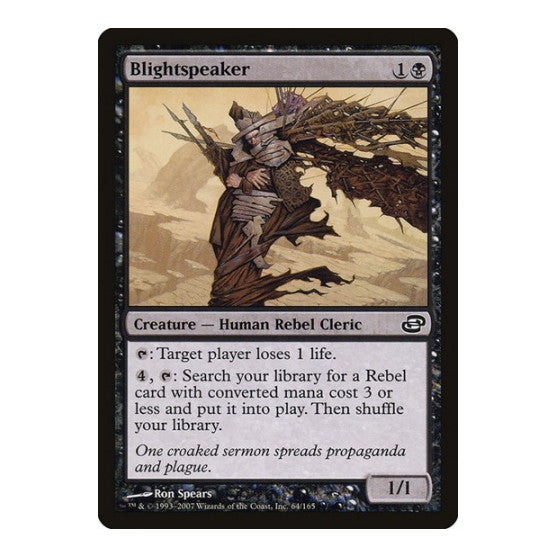 Blightspeaker (PLC) #64 Common (Lightly Played) Planar Chaos Magic: The Gathering: 2007