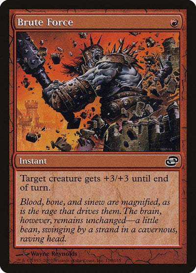 Brute Force (PLC) #116 Common (Lightly Played) Planar Chaos Magic: The Gathering: 2007