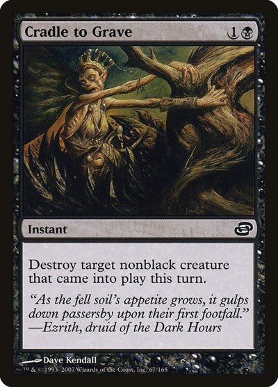 Cradle to Grave (PLC) #67 Common (Lightly Played) Planar Chaos Magic: The Gathering: 2007