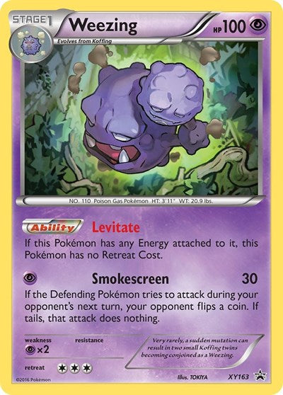 Weezing - XY163 (PR) #XY163 Promo (Holofoil Lightly Played) XY Promos Pokemon: 2013