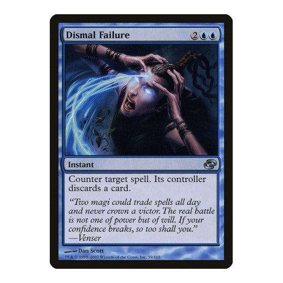 Dismal Failure (PLC) #39 Uncommon (Foil Moderately Played) Planar Chaos Magic: The Gathering: 2007