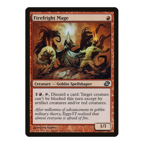 Firefright Mage (PLC) #99 Common (Lightly Played) Planar Chaos Magic: The Gathering: 2007