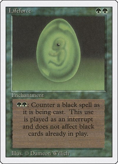 Lifeforce (3ED) #207 Uncommon (Heavily Played) Revised Edition Magic: The Gathering: 1994