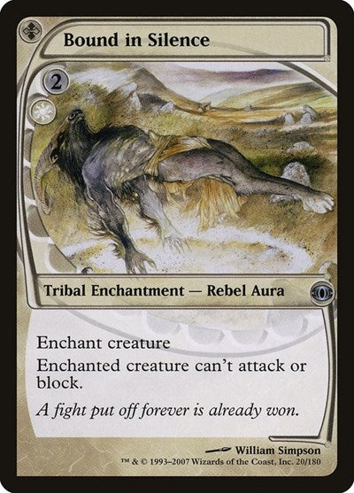 Bound in Silence (FUT) #20 Uncommon (Near Mint) Future Sight Magic: The Gathering: 2007